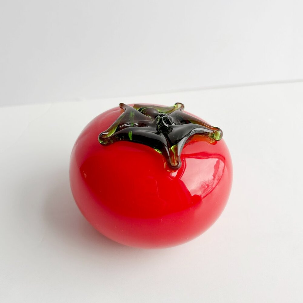 Art Glass Murano Tomato Paperweight